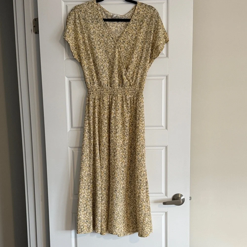 Reitmans Yellow Floral Midi Dress - Picture 1 of 3